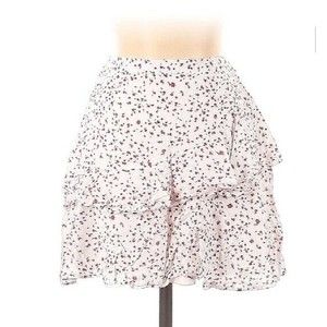 Japna Pink Cheetah Print Short Ruffle Skirt Size Medium